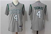 Boston Celtics #4 Isaiah Thomas Gray Pride Swingman Jersey,baseball caps,new era cap wholesale,wholesale hats